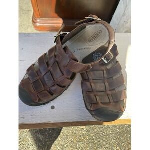 Men's Keen Leather Sandals Brown Size 11.5